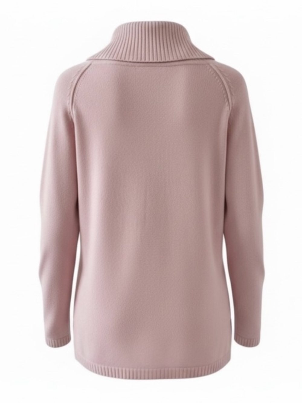 Kim Rogers Light Pink Cowl Neck Long Sleeve Cotton Knit Sweater Size Small - Picture 3 of 8